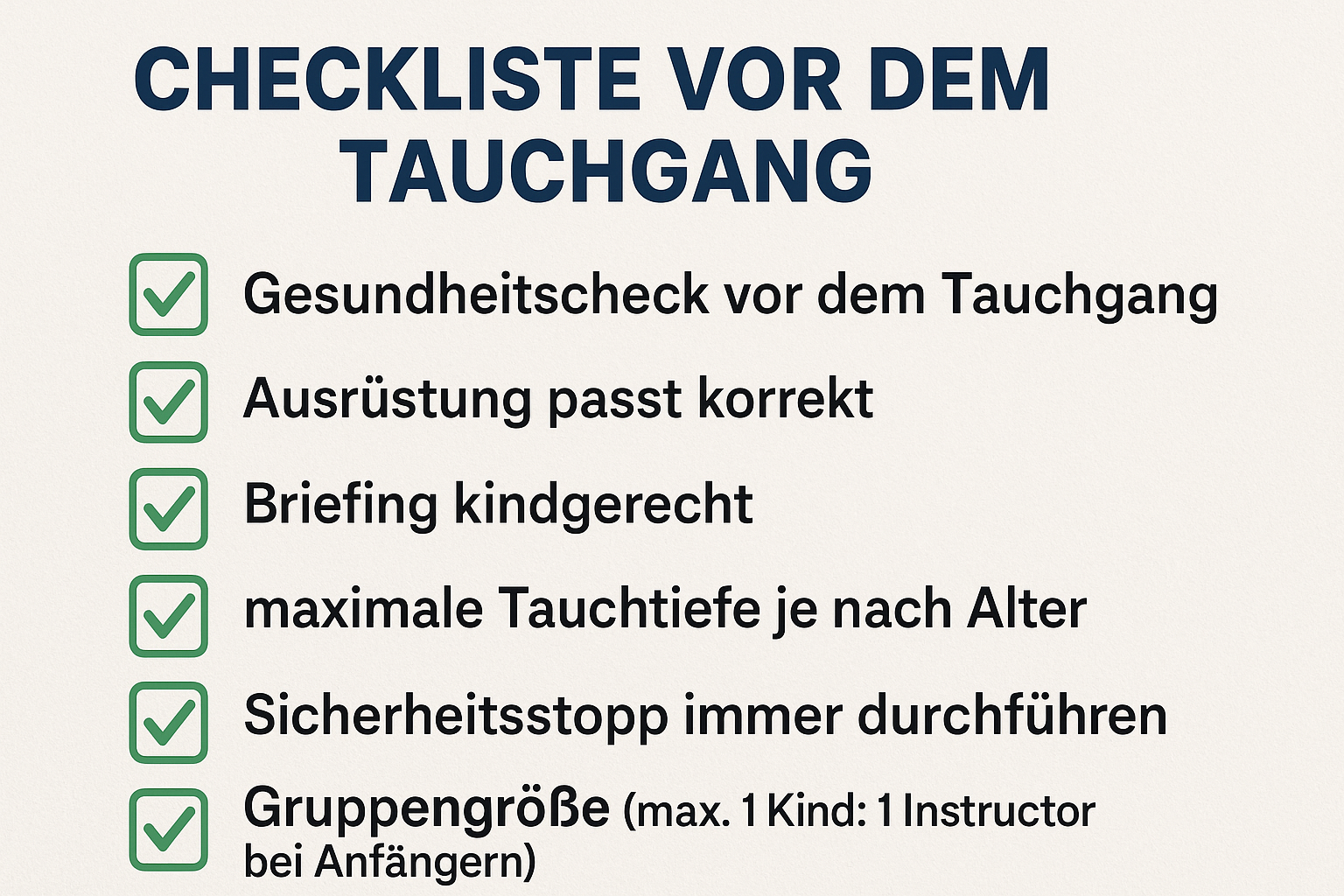Sicherer Ablauf bei Panik