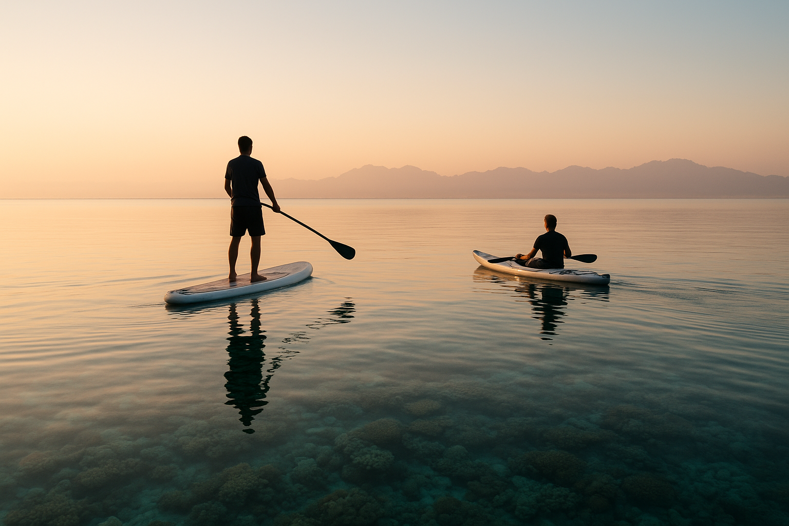Stand-Up-Paddling und Kajak Die ruhigen Seiten des Roten Meeres entdecken