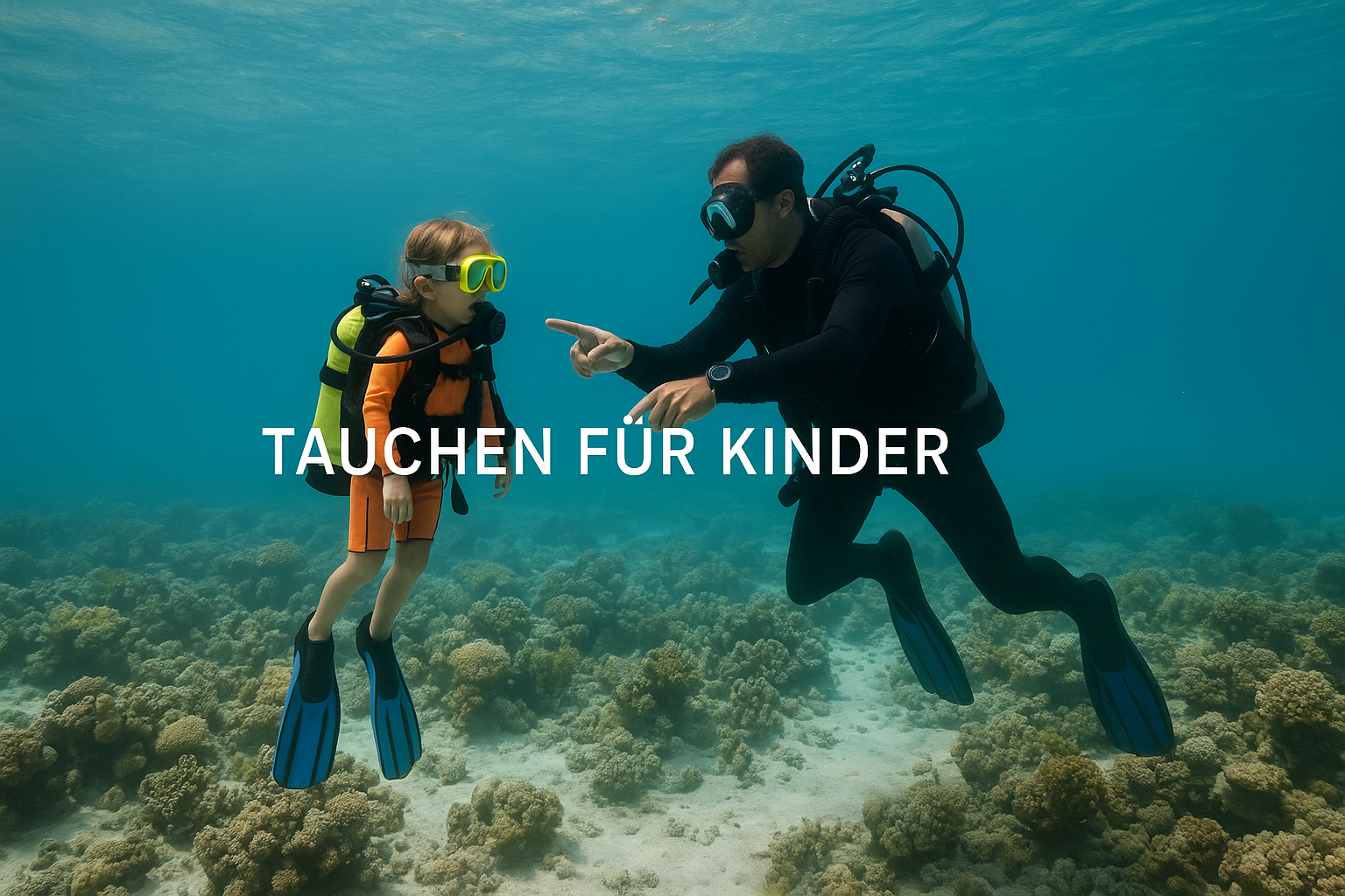 Tauchen für Kinder und Familien: Sicherer Spaß von Bubblemaker bis Junior OWD