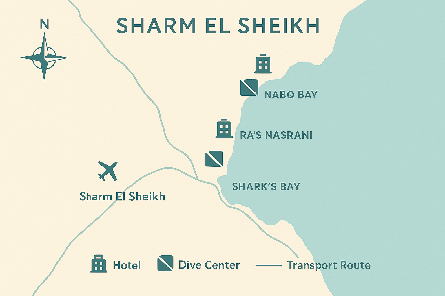 Sharm el-Sheikh Tauchbasis und Unterkunft